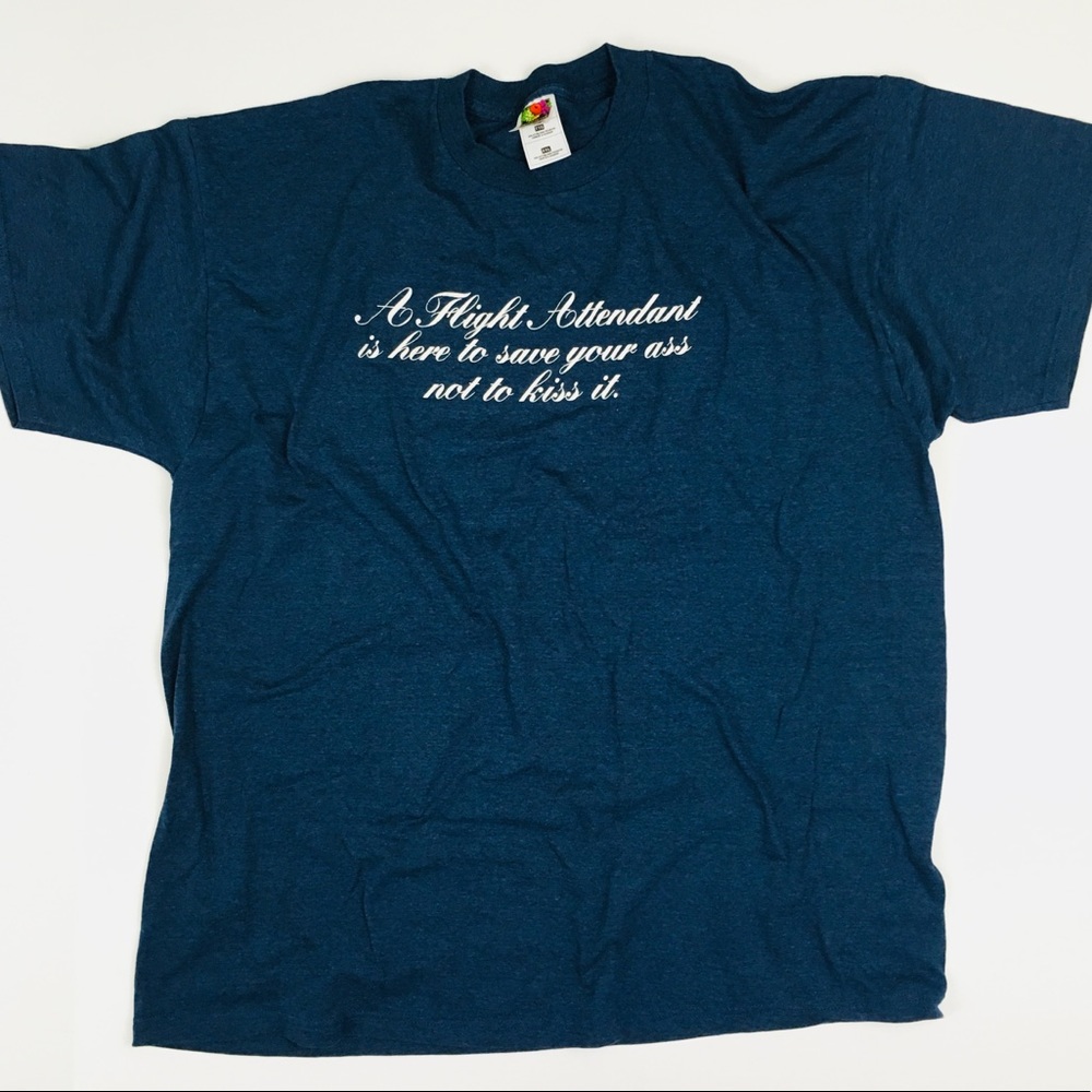 ✈️Flight Attendant Humorous T-Shirt Size XXL